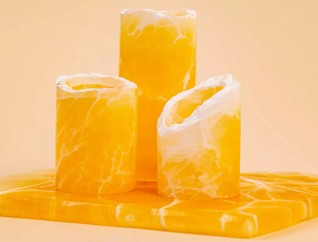 Honeycomb Calcite 2" Medium Pillar