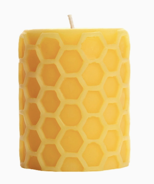 Beeswax Honeycomb Pillar