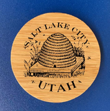 Bamboo Bottle Opener Magnet