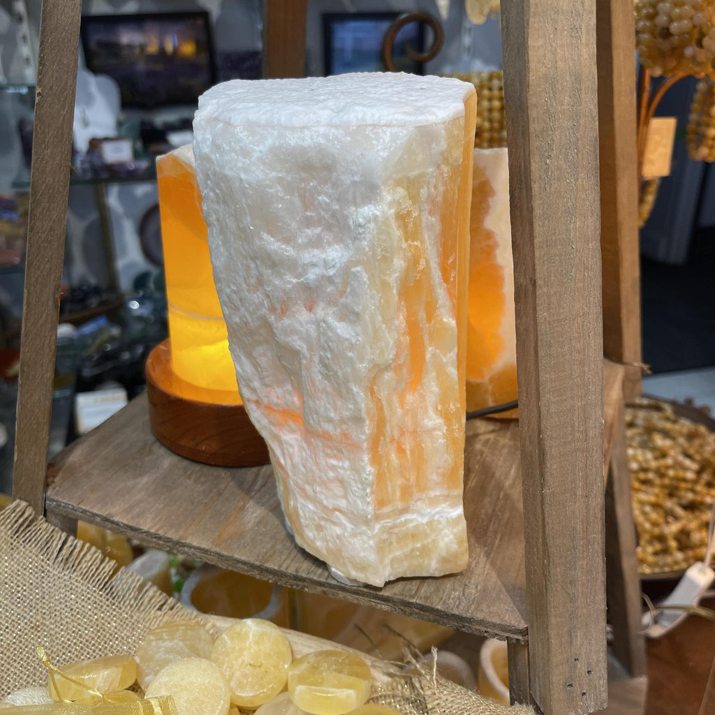 Honeycomb Calcite GlowRock Lamp