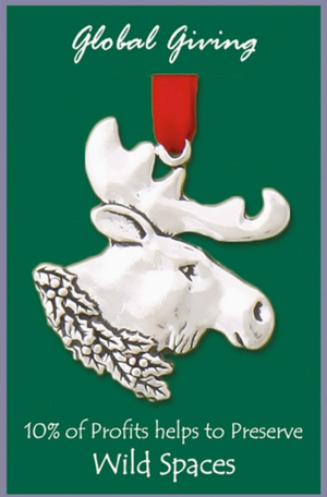 Moose Head Wild Spaces Global Giving Ornament