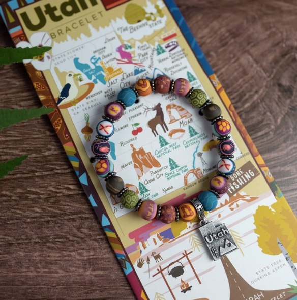 Utah Places We Love Clay Bead Bracelet