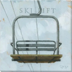 Ski Lift Giclee Wall Art