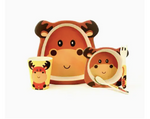 Eco Bamboo Fibre 5-pc. Moose Kid's Dinnerware Set