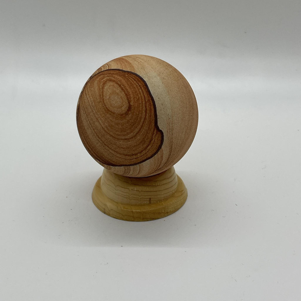 Sandstone Sphere with Base