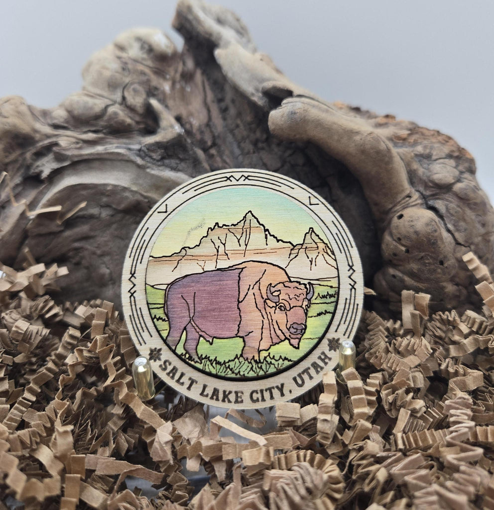 Engraved Wood Magnet