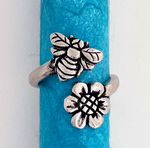 Bee/Flower Adjustable Ring